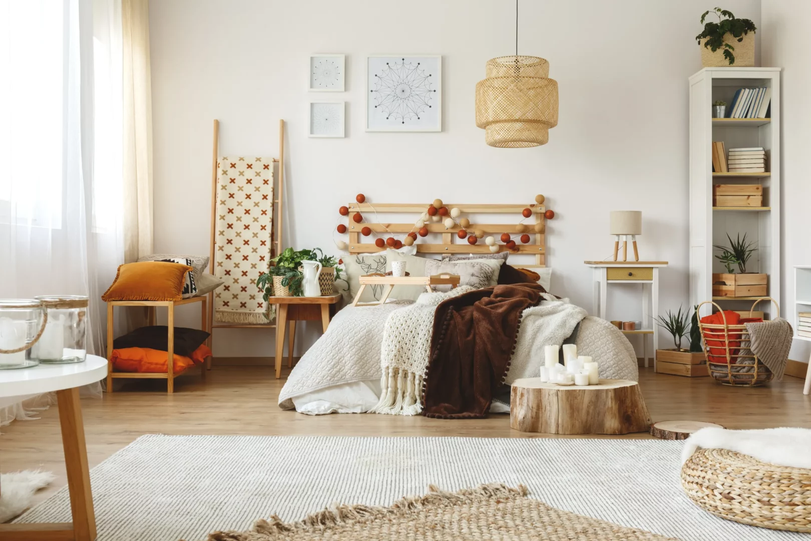 herfstdecoratie slaapkamer